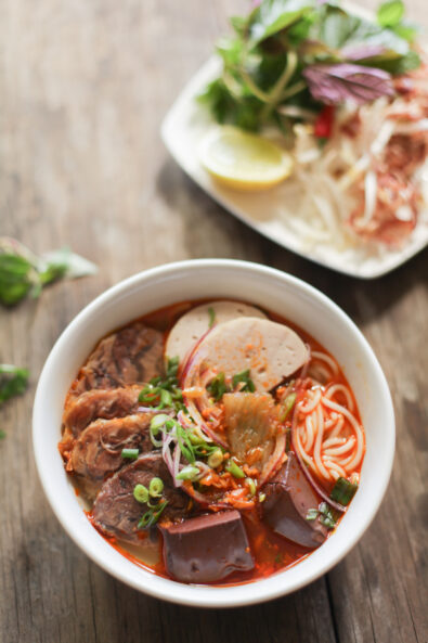 Bún Bò Huế Recipe - Spicy Vietnamese Beef & Pork Noodle Soup