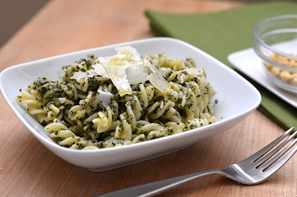 basil pesto with pasta recipe