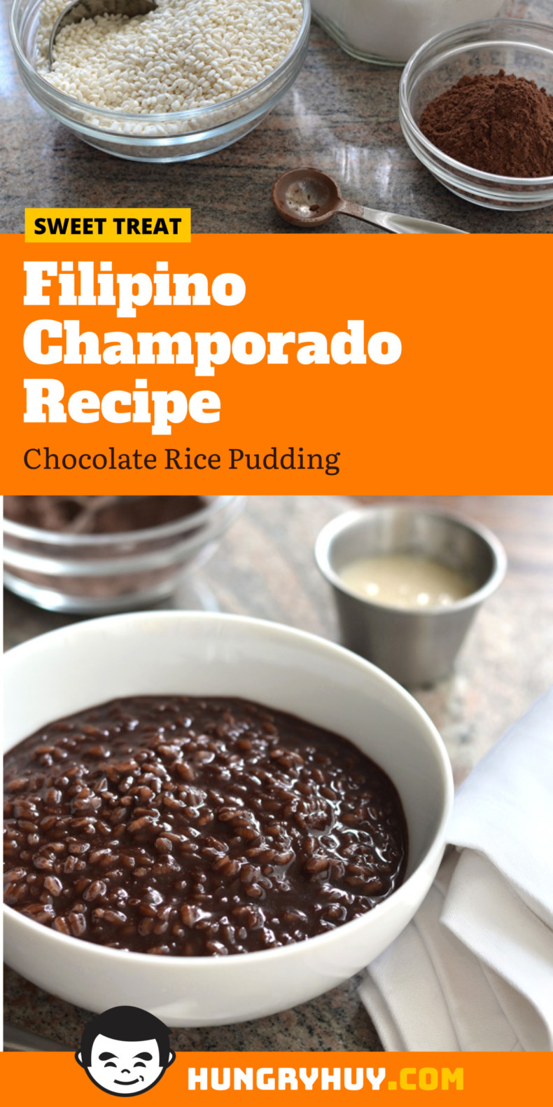 Champorado (Filipino Chocolate Rice Pudding) Recipe - Hungry Huy