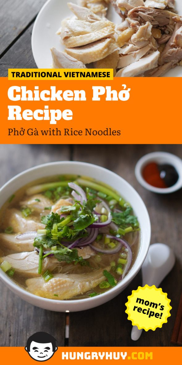 Chicken Phở Recipe (Easy Vietnamese Phở Gà) - Hungry Huy