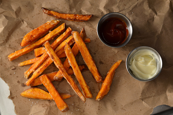 Deep fry on sale sweet potato fries