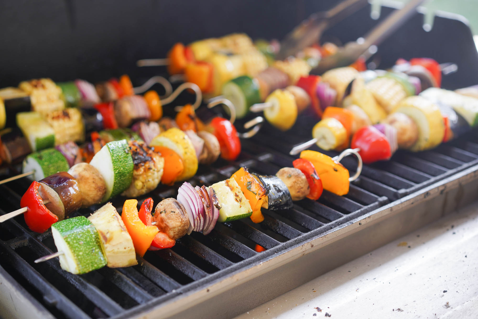 Grilled Marinated Vegetable Kabobs - Spend With Pennies
