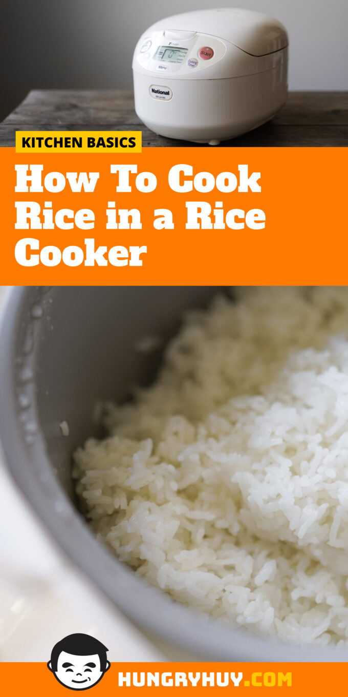 How To Cook Rice in a Rice Cooker - Hungry Huy