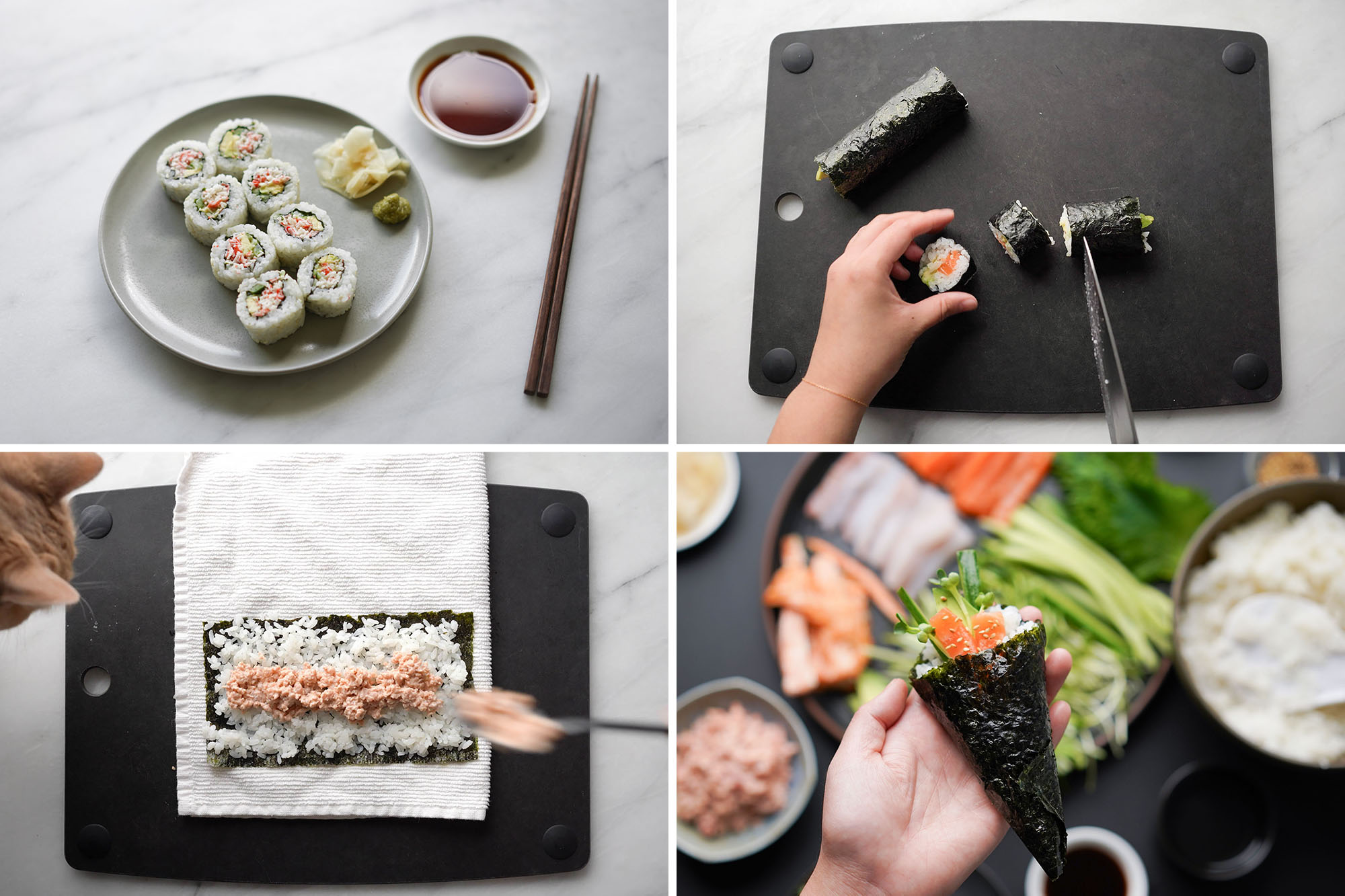 How to Roll Sushi (2 Easy Ways!) - Evolving Table