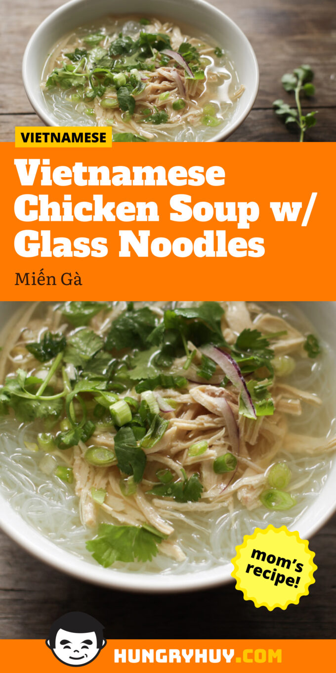 Vietnamese Chicken Soup with Glass Noodles