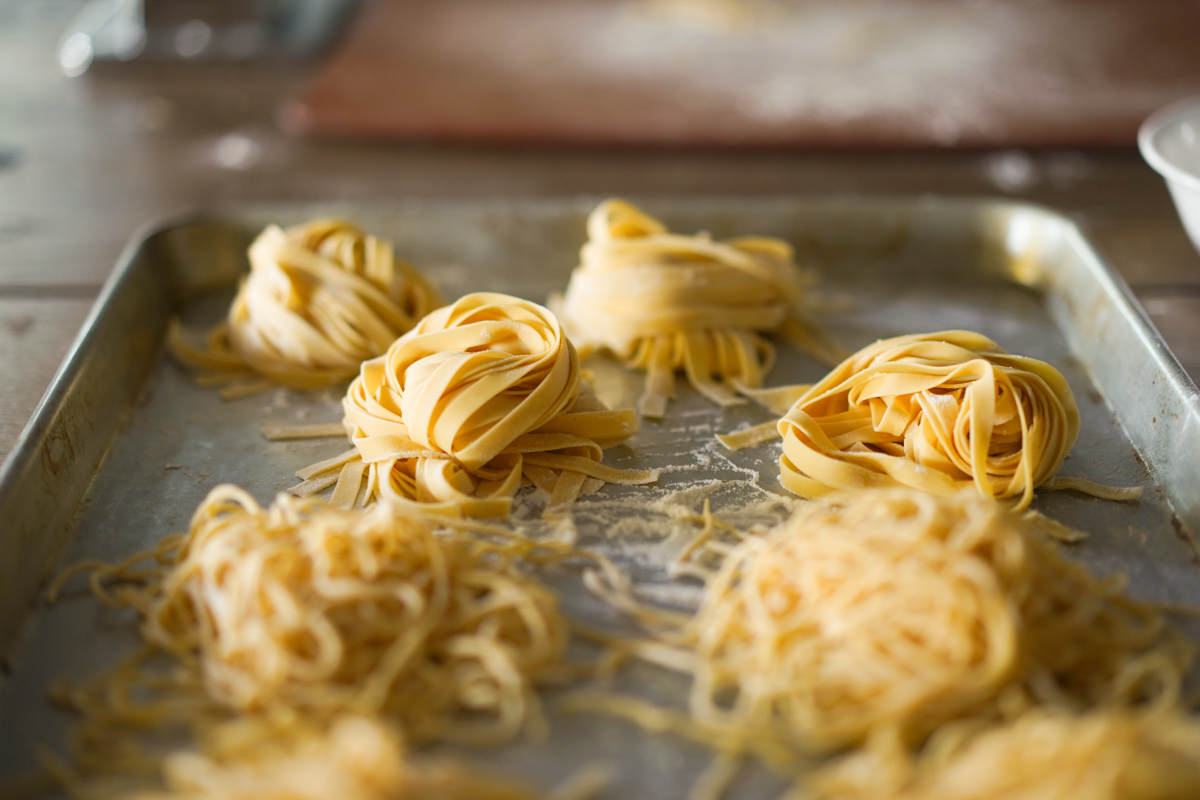 Making Homemade Fresh Pasta Noodles - Dine and Dish
