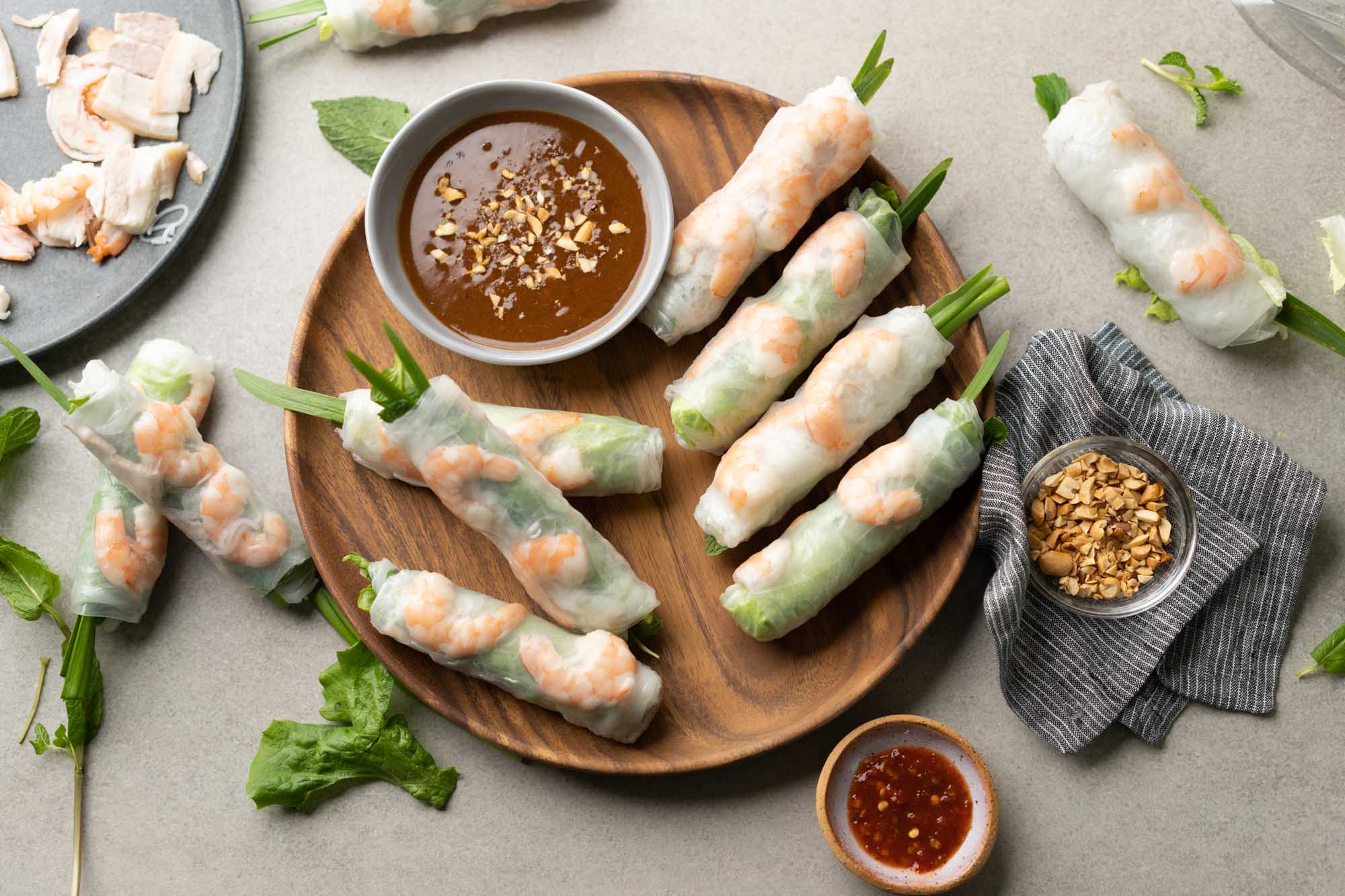 Nem Nướng Cuốn (Vietnamese Grilled Pork Paste Rice Paper Rolls) Recipe