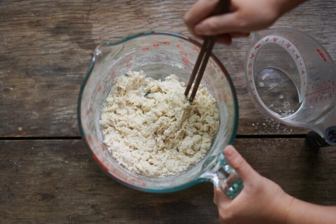 shaggy udon dough