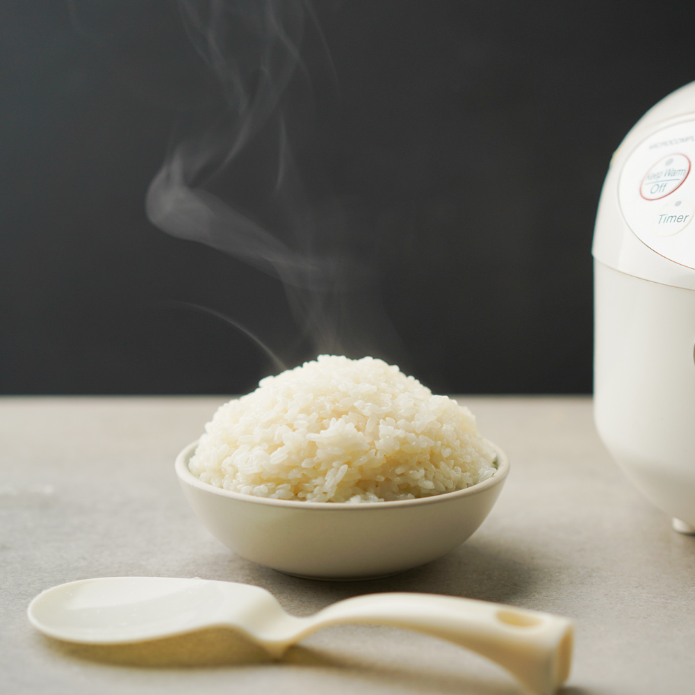 How to cook rice with electric steamer. 