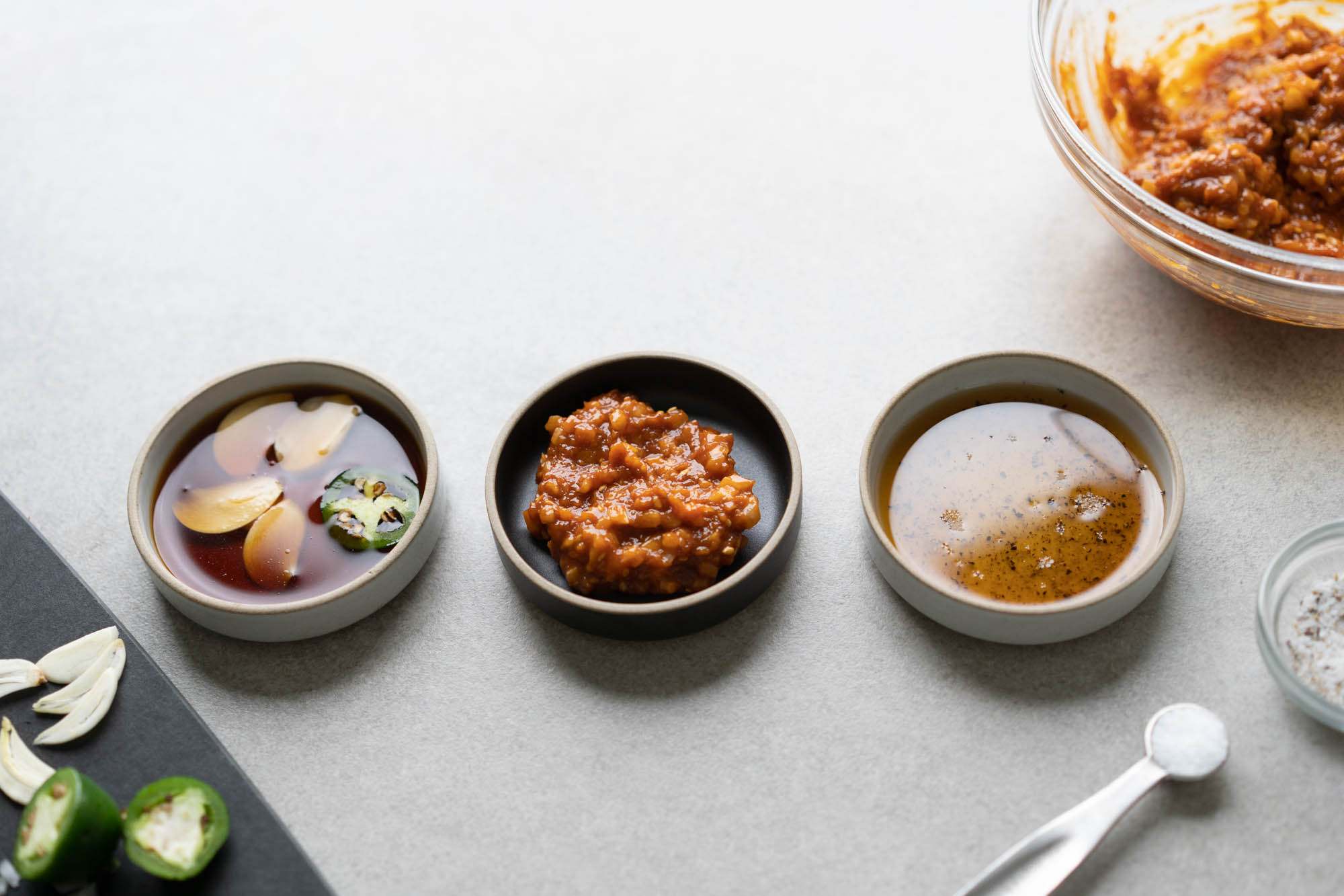 Three Kbbq Dipping Sauces 