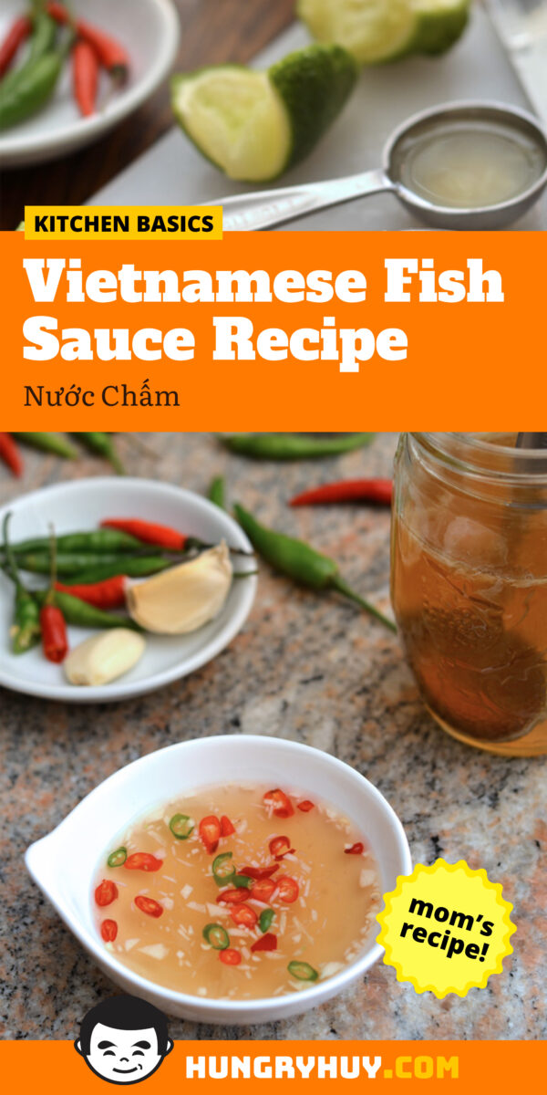 Vietnamese Fish Sauce Recipe - Nước Chấm | HungryHuy.com